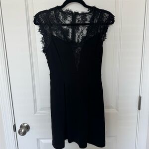 BCBGeneration Black Lace Mini Dress